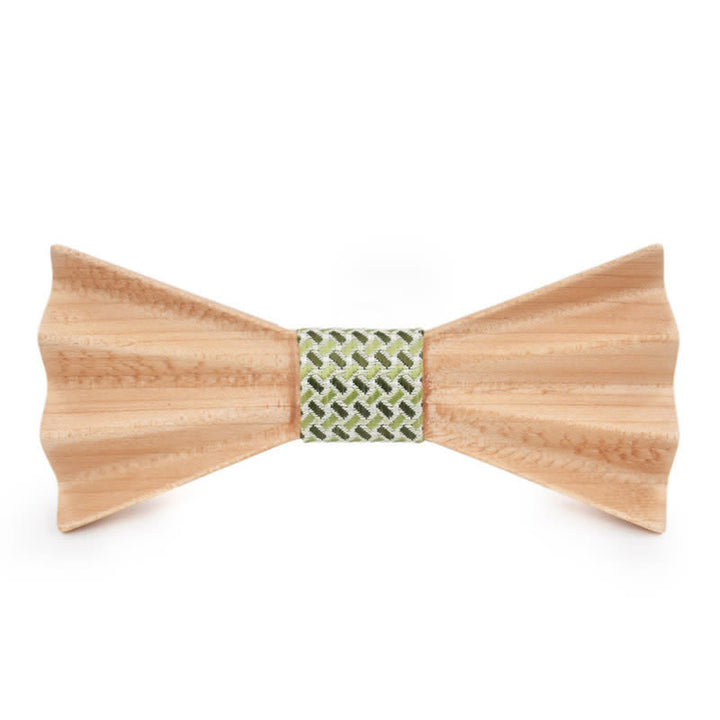 Papillon in legno piegato stereo 3D Burlywood da uomo - Verde - image 4