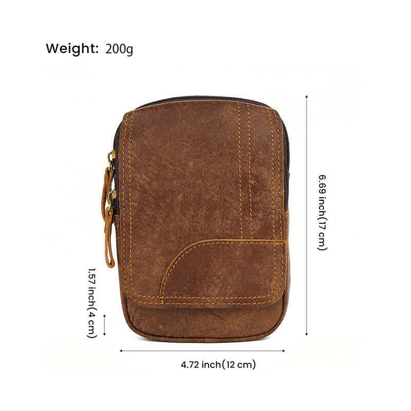 Borsa da viaggio con cintura in pelle nabuk con chiusura magnetica e cerniera