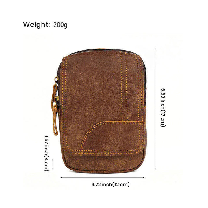 Borsa da viaggio con cintura in pelle nabuk con chiusura magnetica e cerniera