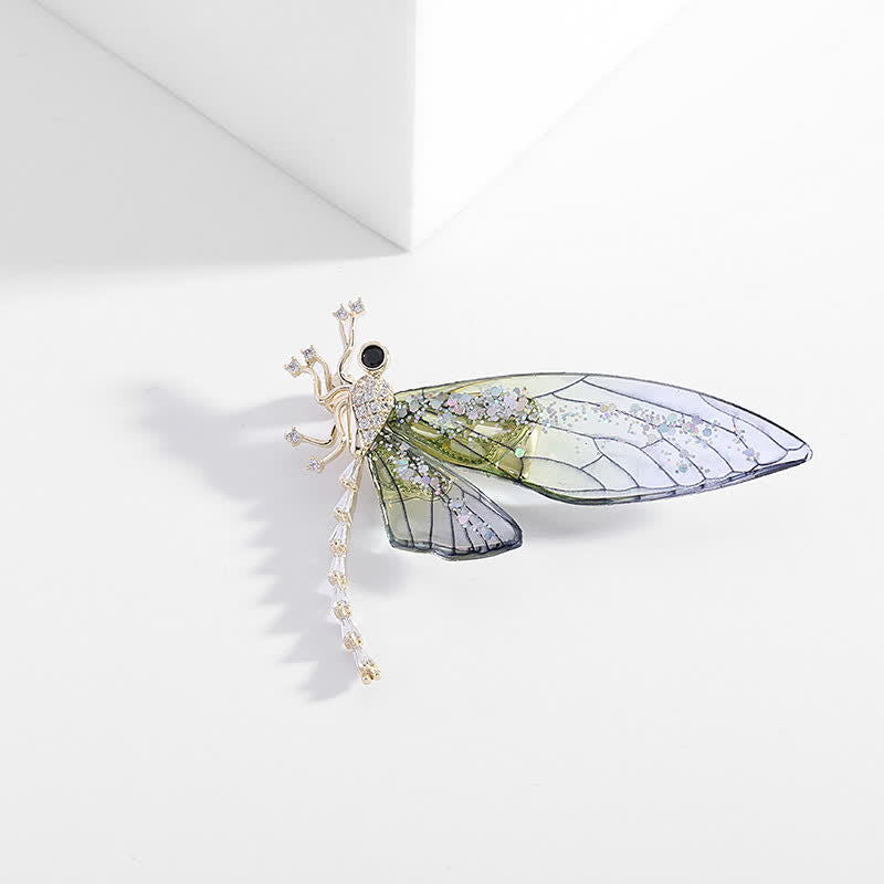Spilla elegante a forma di libellula insetto da donna