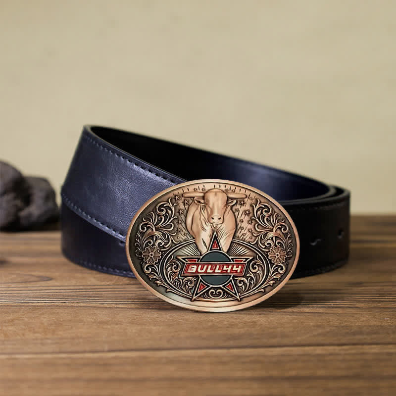 Cintura in pelle con fibbia porta birra creativa fai da te Raging Bull da uomo