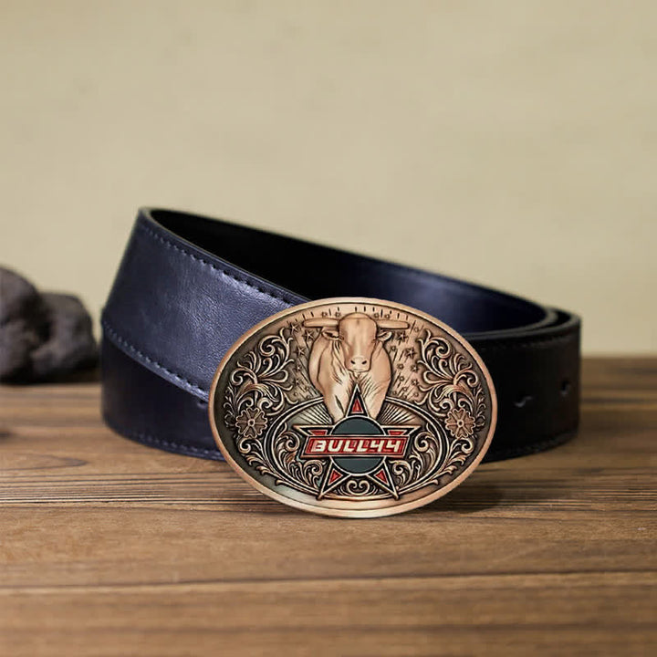 Cintura in pelle con fibbia porta birra creativa fai da te Raging Bull da uomo