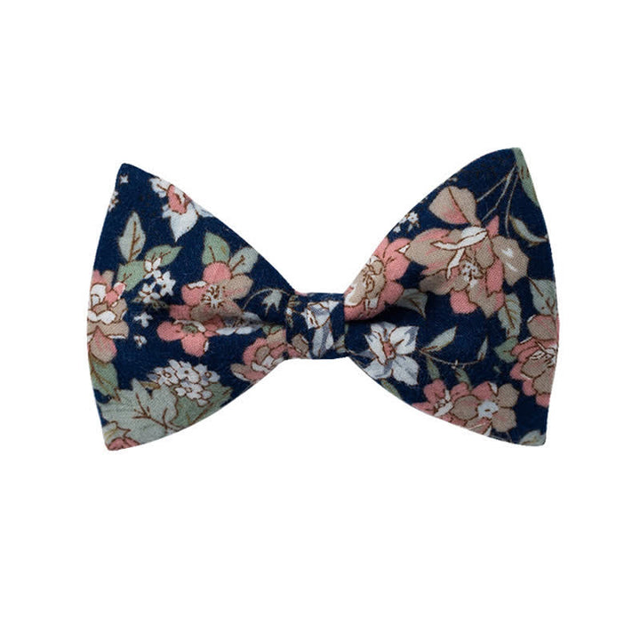 Papillon da uomo con motivo floreale grafico per matrimonio