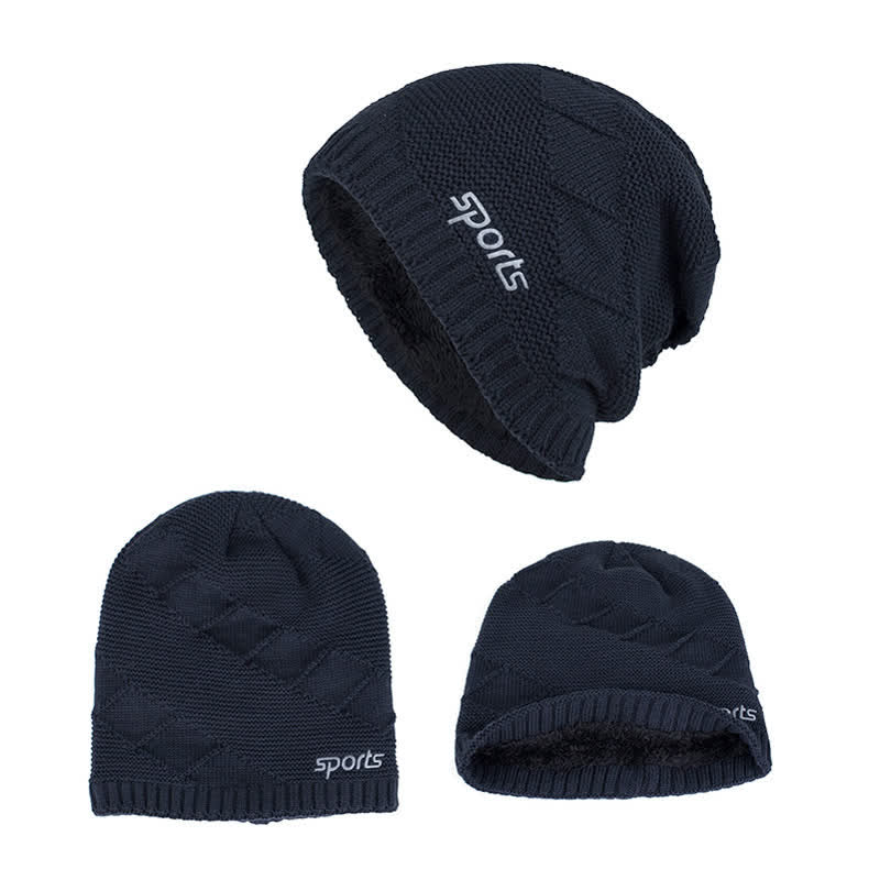 Cappello lavorato a maglia invernale casual in tinta unita