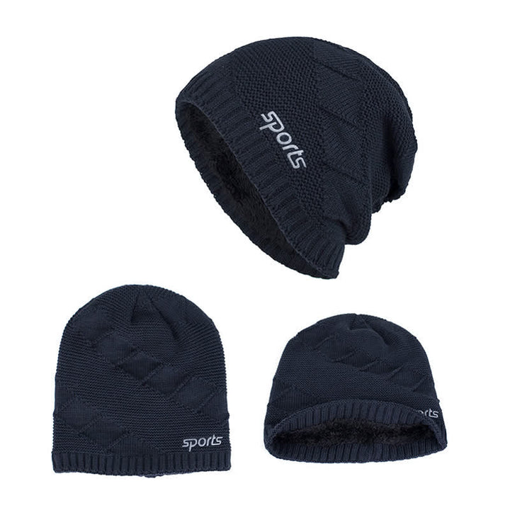 Cappello lavorato a maglia invernale casual in tinta unita