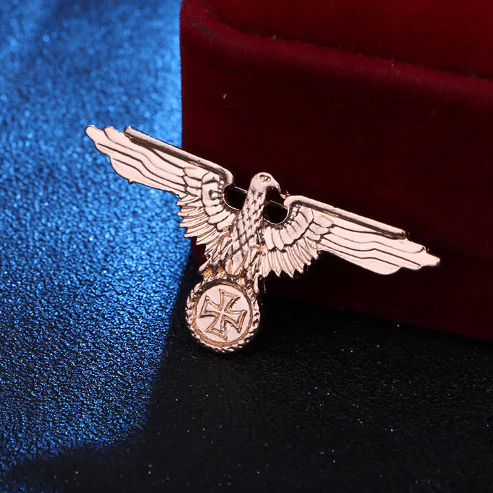 Spilla con croce militare aquila da uomo