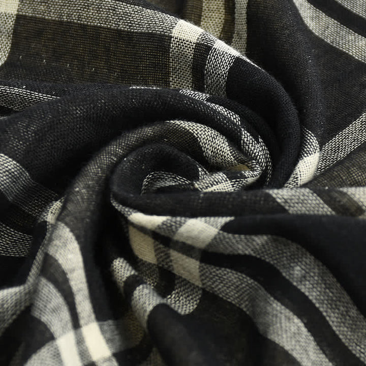 Sciarpa scozzese casual in stile britannico da uomo