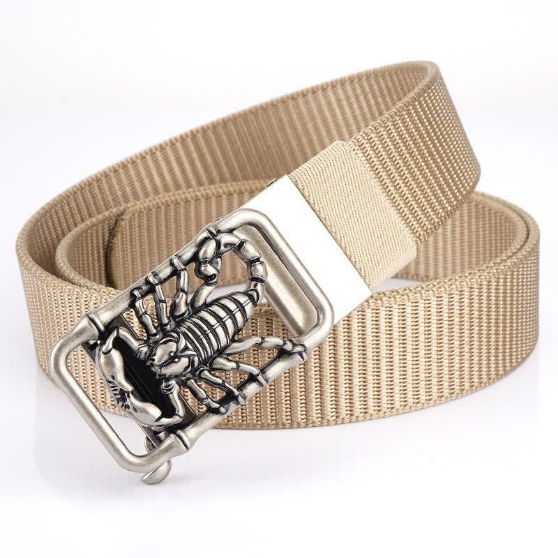 Cintura semplice in nylon con Scorpione Re da uomo