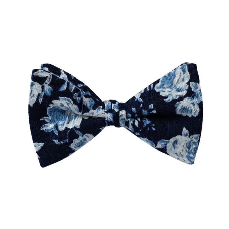 Papillon da uomo con motivo floreale grafico per matrimonio