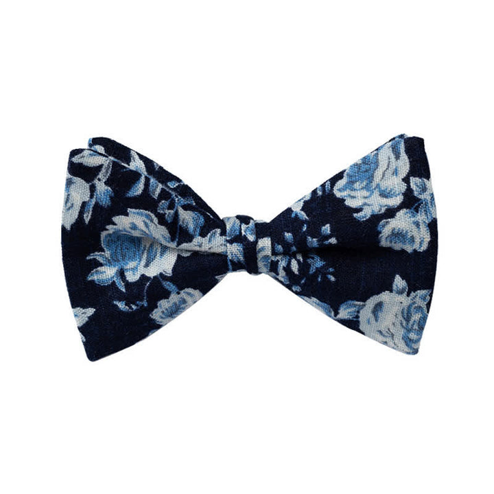 Papillon da uomo con motivo floreale grafico per matrimonio