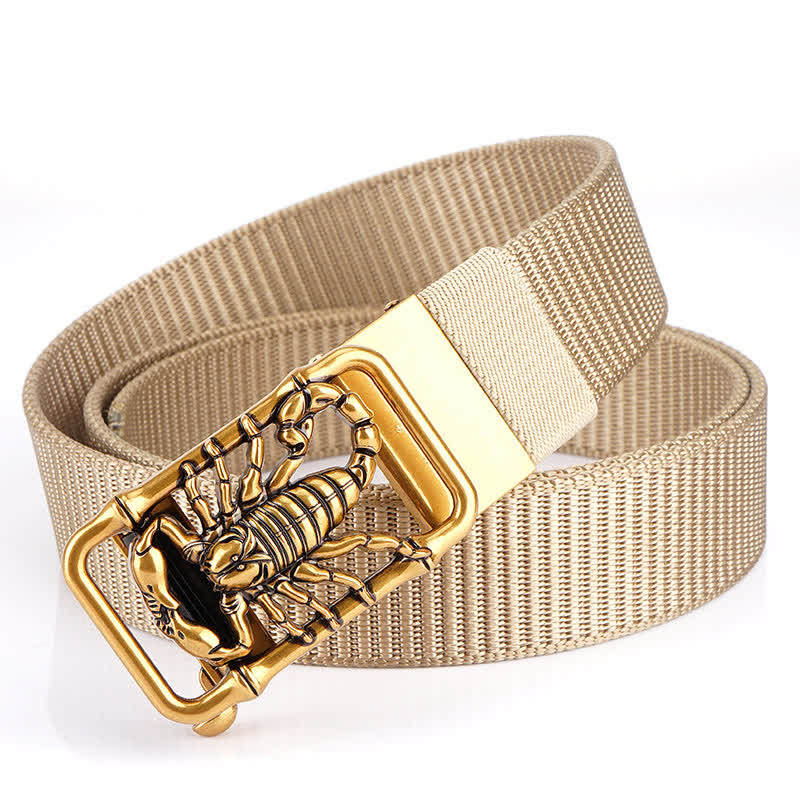Cintura semplice in nylon con Scorpione Re da uomo