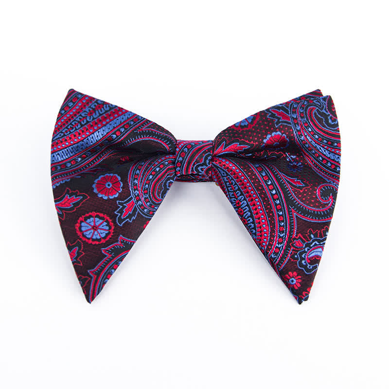 Papillon oversize a punta con motivo Paisley colorato da uomo