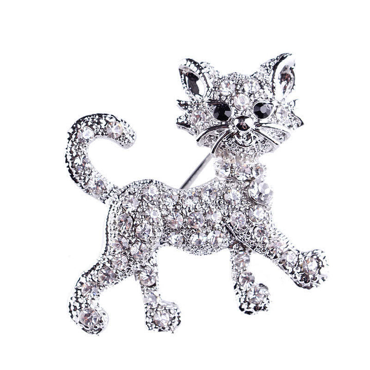 Spilla da donna a forma di gattino carino