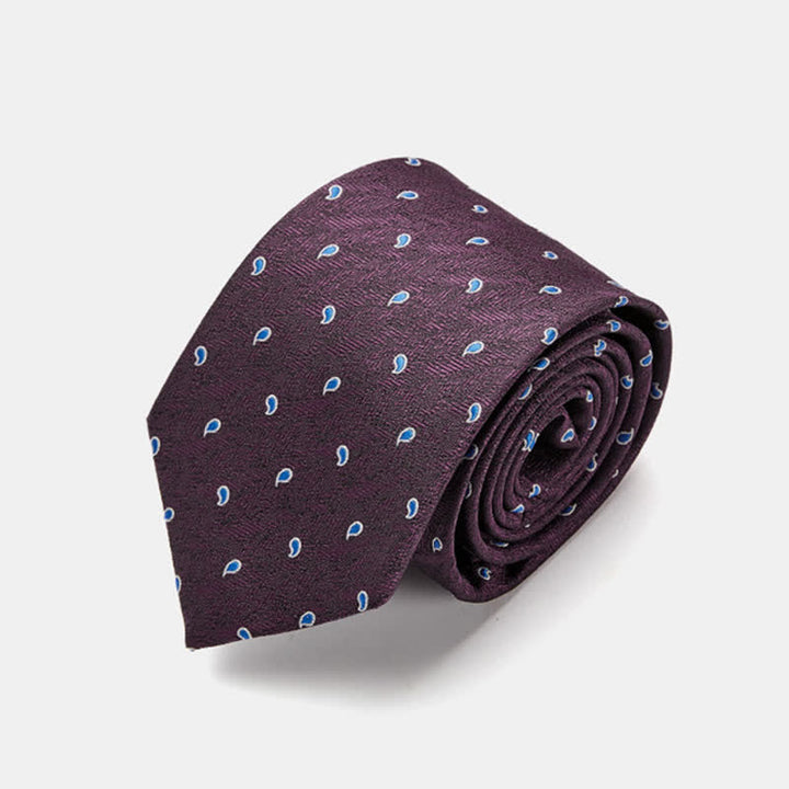 Cravatta da uomo di lusso con motivo micro paisley