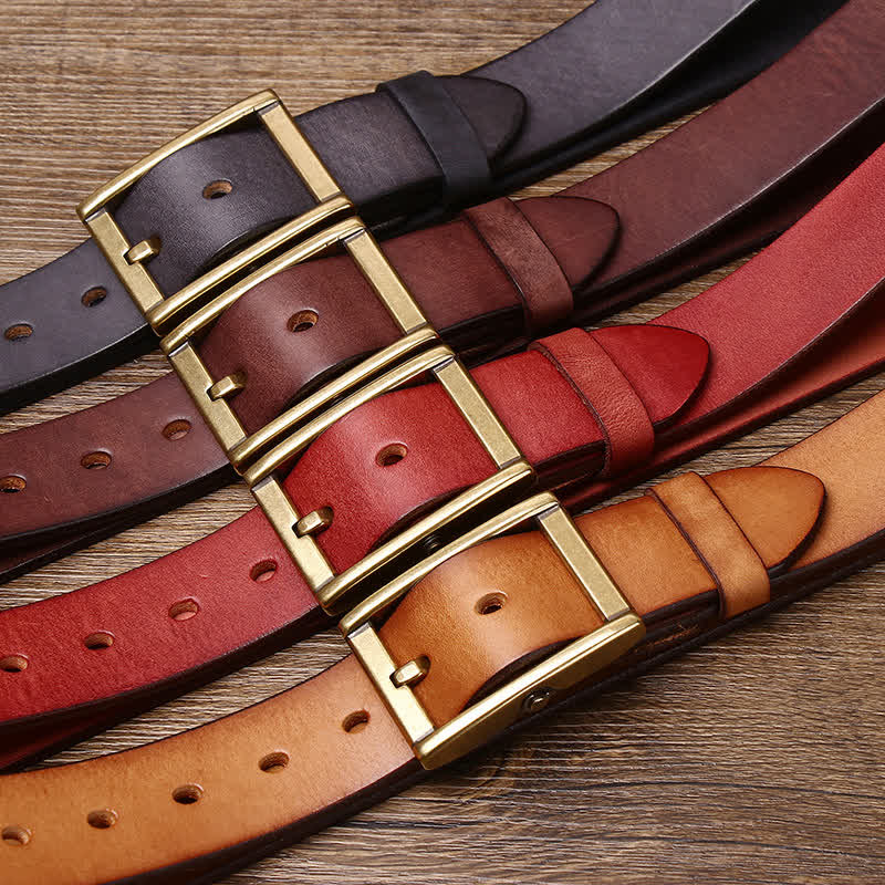 Cintura in pelle da uomo con borchie Tough Guy