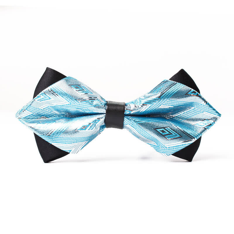 Papillon a punta con diamante moderno ed elegante da uomo