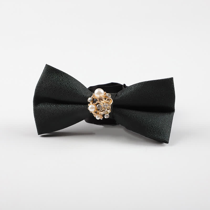 Papillon da smoking formale da uomo con perle