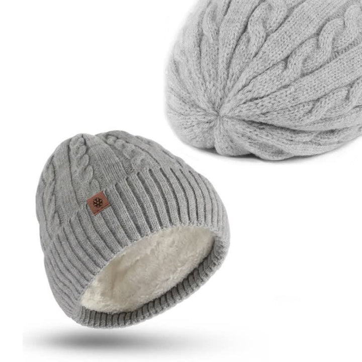 Set di 3 pezzi unisex di caldo cappello sciarpa guanti