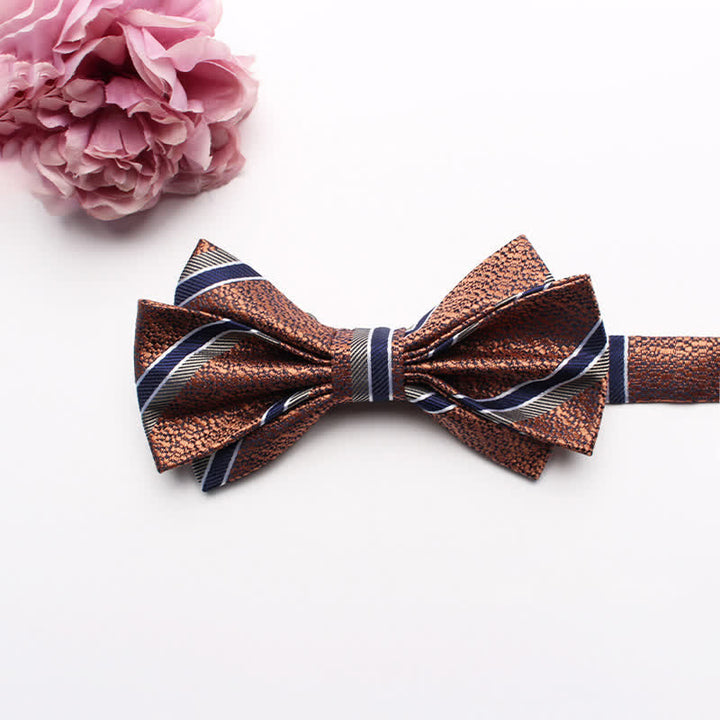 Papillon da uomo con motivo jacquard a fantasia