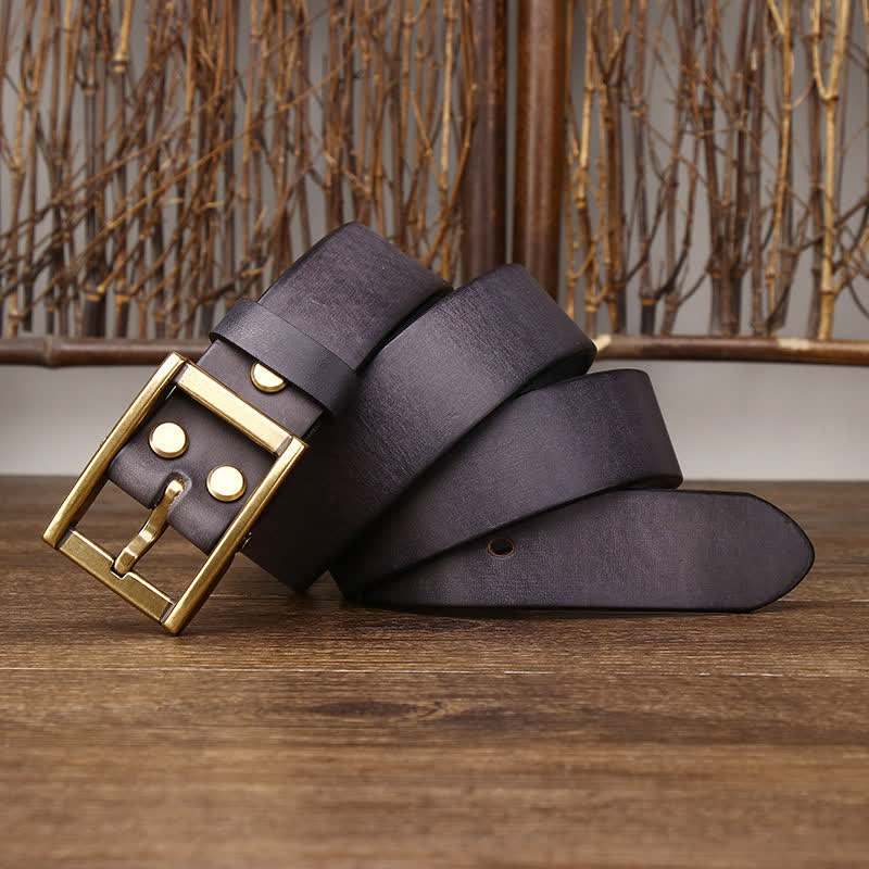Cintura in pelle da uomo con borchie Tough Guy