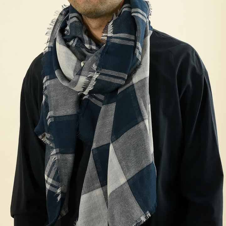 Sciarpa scozzese casual in stile britannico da uomo