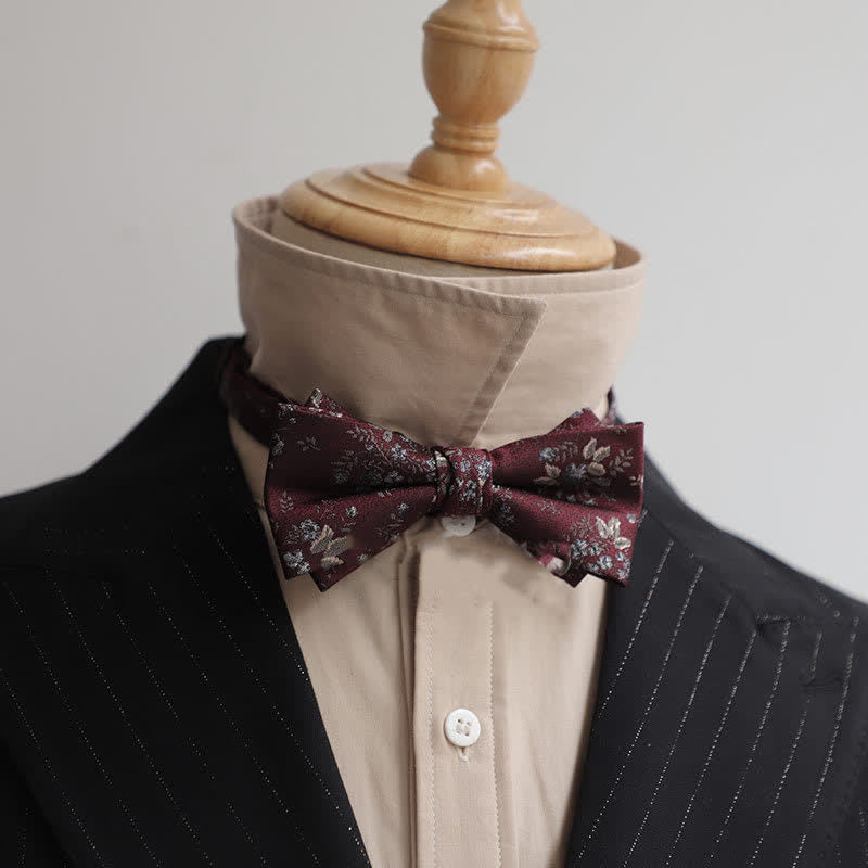 Papillon Gentleman da uomo serie Borgogna - Stile n. 5 - image 10