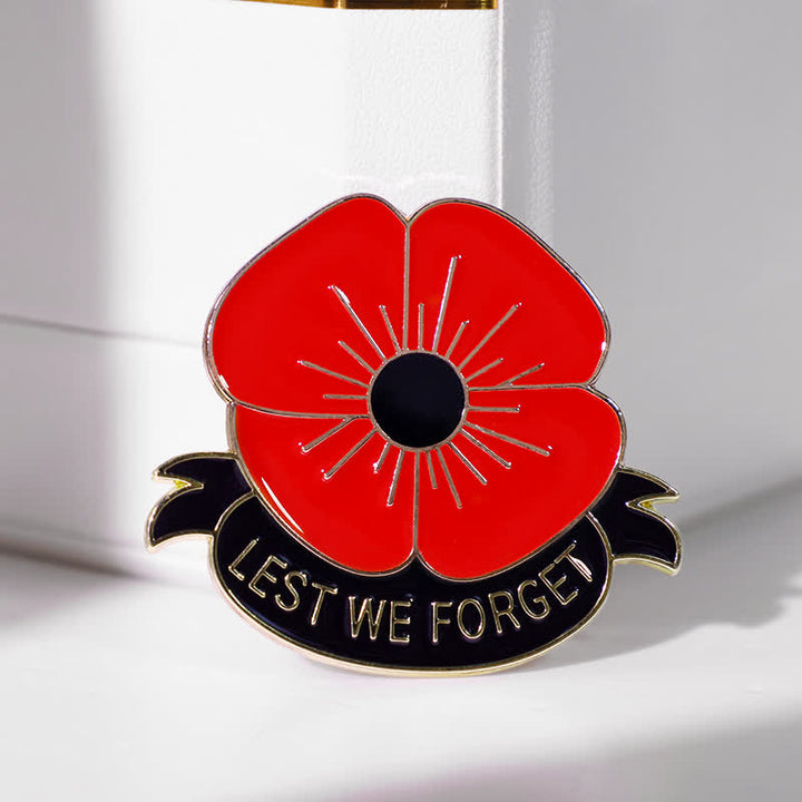 Spilla unisex Lest We Forget Poppy da 3 pezzi - image 3