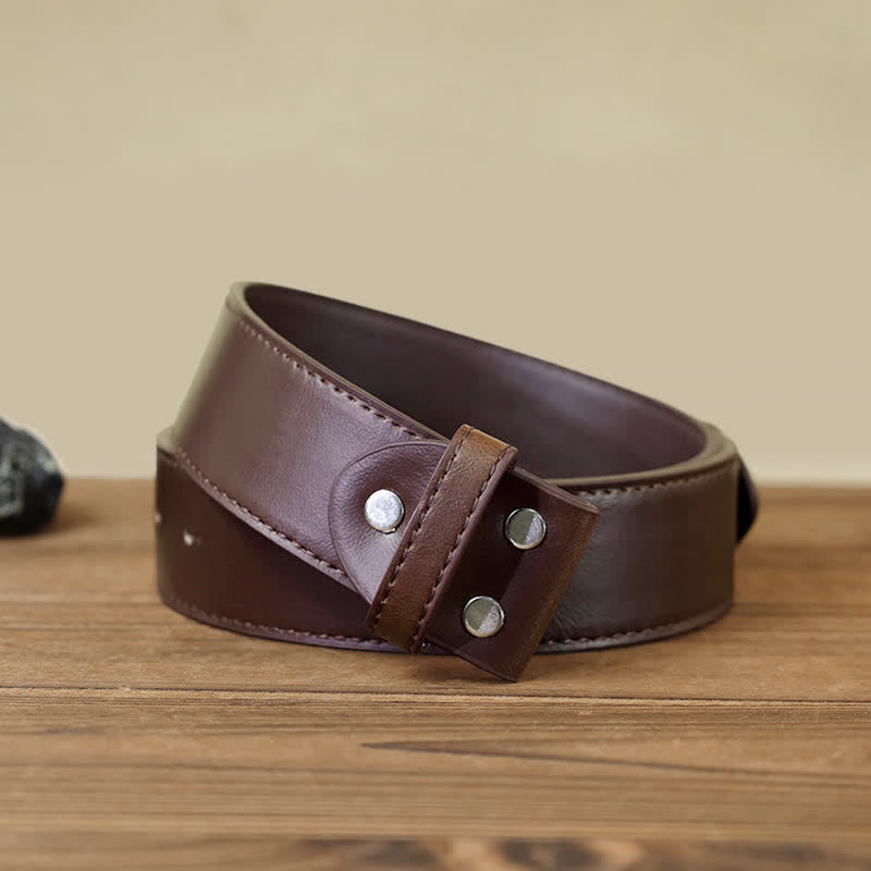 Cintura in pelle con fibbia da cavallo da rodeo da cowboy fai da te da uomo