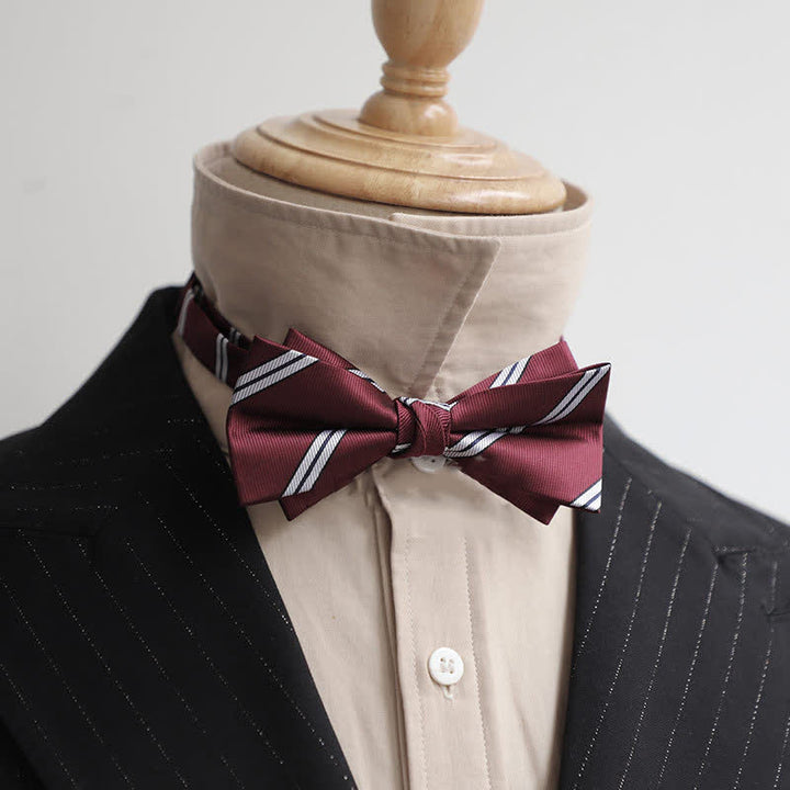 Papillon Gentleman da uomo serie Borgogna - Stile n. 11 - image 22