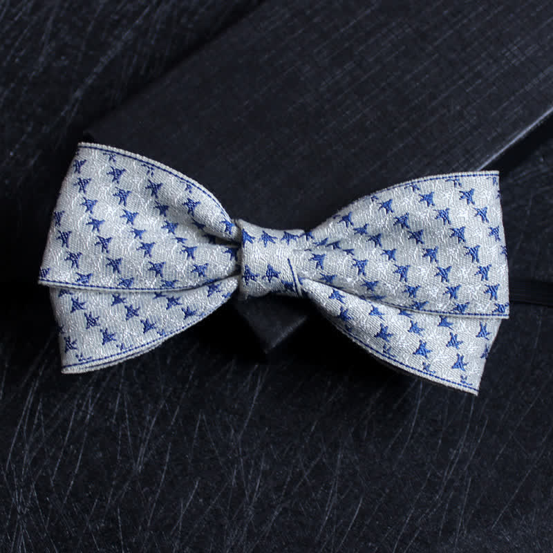 Papillon a doppio strato con motivo astratto da uomo - Stile n. 16 - image 17