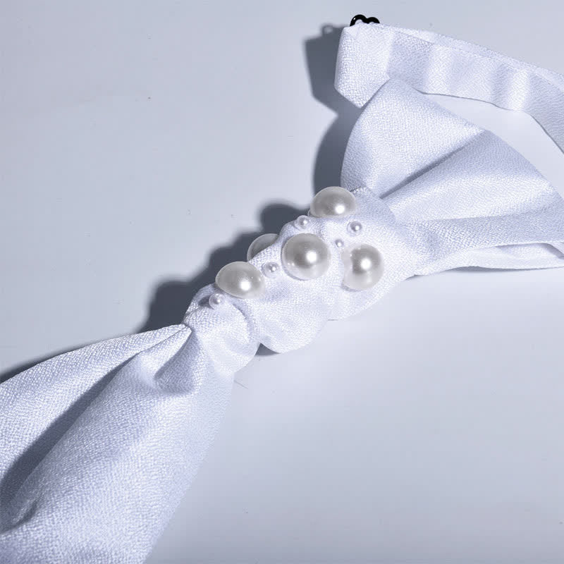 Cravatta da sposa con perle stile vintage da uomo - image 8