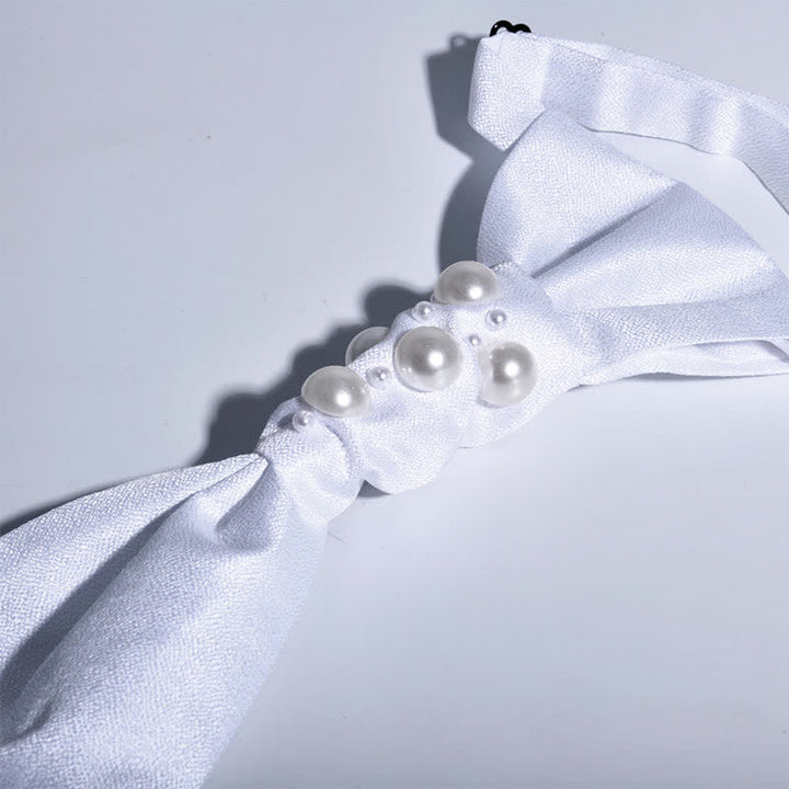 Cravatta da sposa con perle stile vintage da uomo - image 8