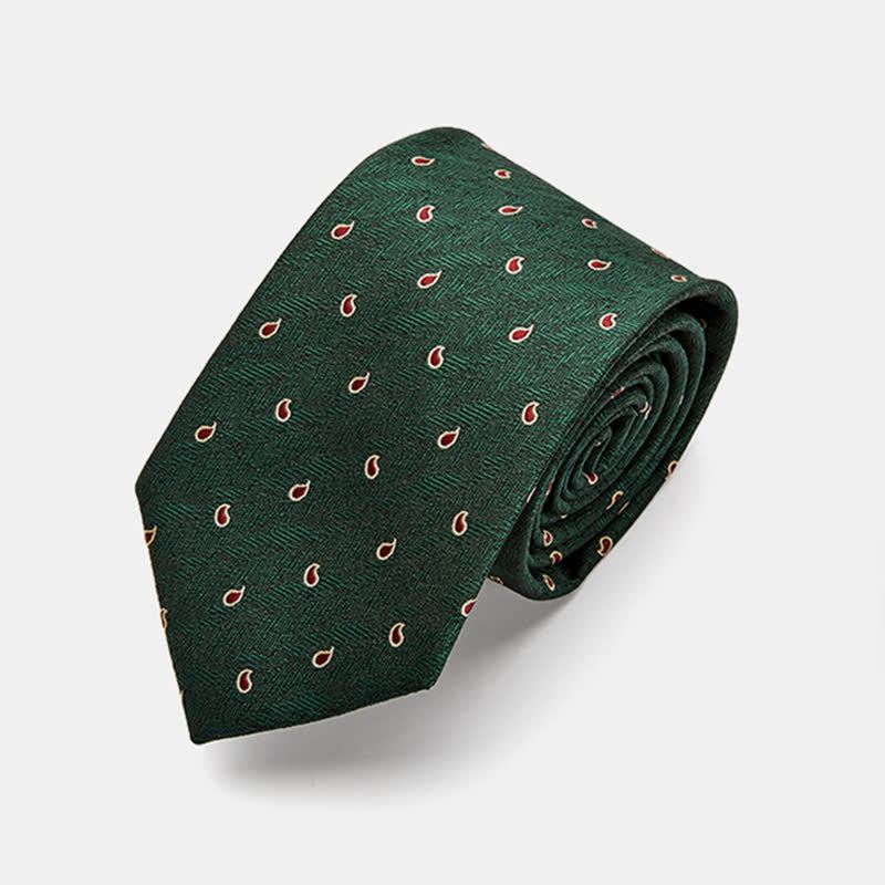 Cravatta da uomo di lusso con motivo micro paisley