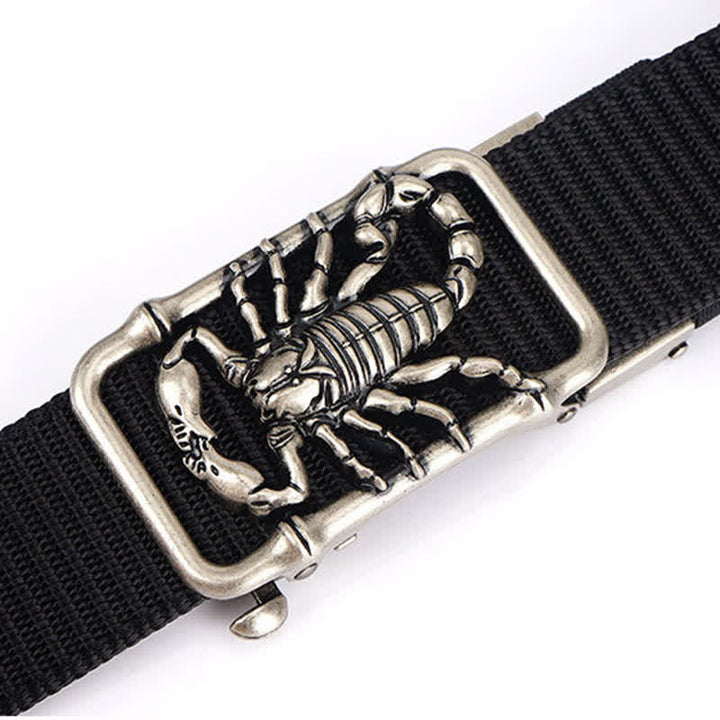 Cintura semplice in nylon con Scorpione Re da uomo