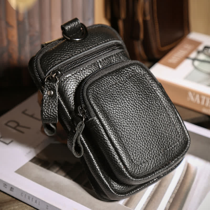 Borsa da cintura per il tempo libero, grande capienza, per il business e lo sport