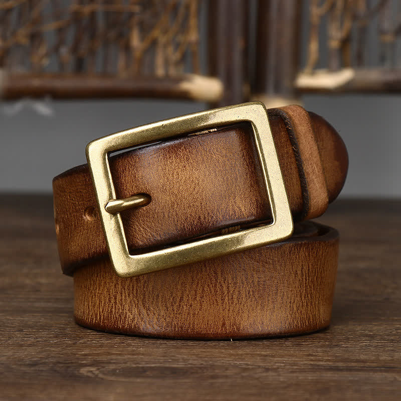 Cintura vintage da uomo con effetto invecchiato e rughe