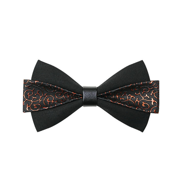 Papillon in pelle PU con fiamma da uomo