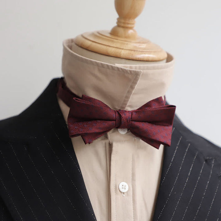 Papillon Gentleman da uomo serie Borgogna - Stile n. 7 - image 14