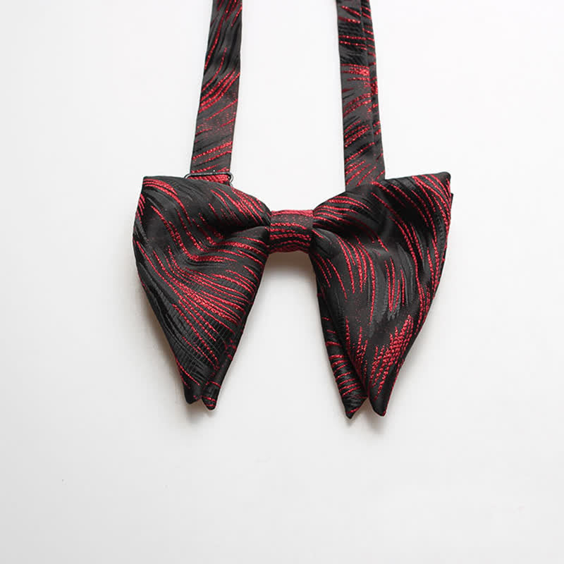 Papillon a punta oversize con motivo floreale astratto da uomo
