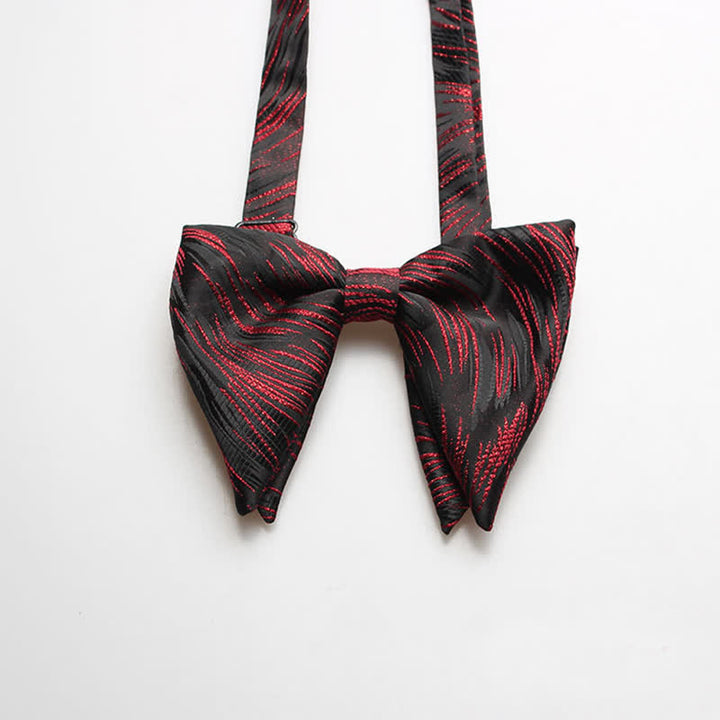Papillon a punta oversize con motivo floreale astratto da uomo
