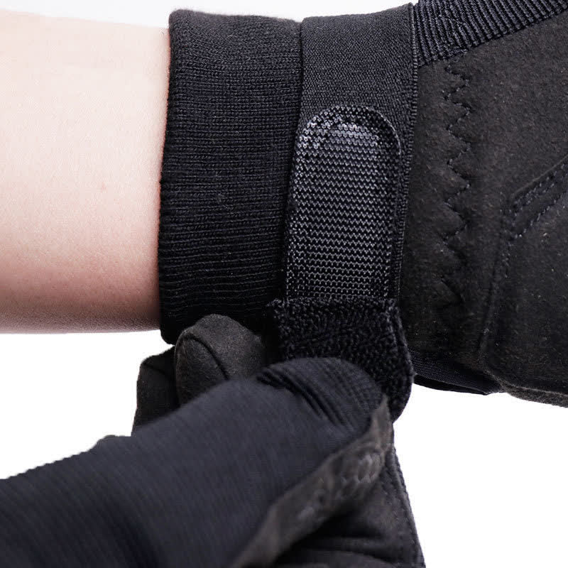 Guanti tattici neri a dita intere per l'outdoor mountaining