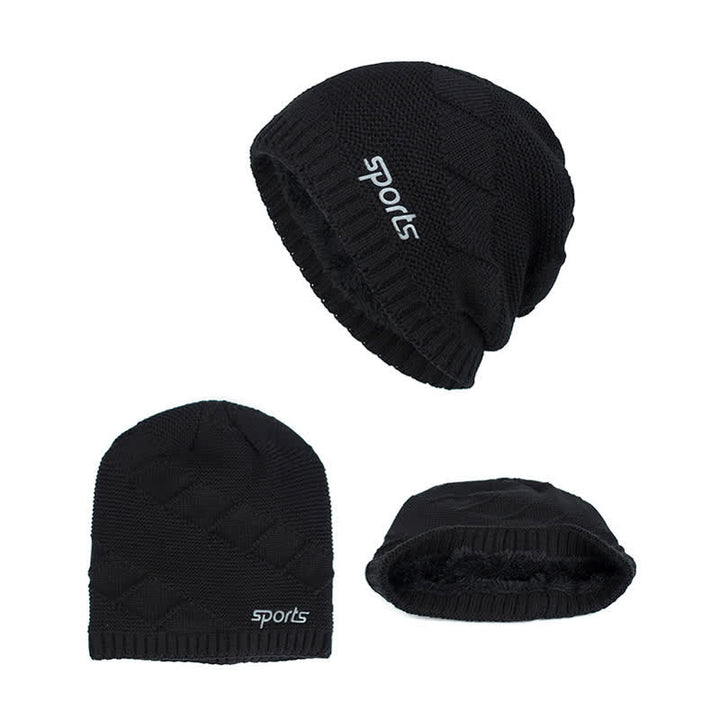 Cappello lavorato a maglia invernale casual in tinta unita - image 11