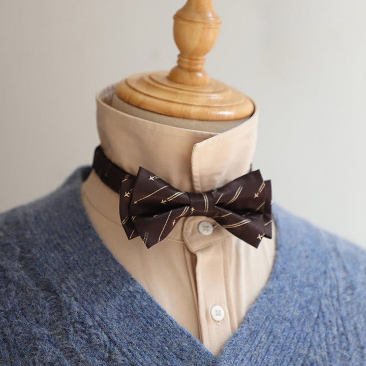 Papillon a righe con pois alla moda da uomo