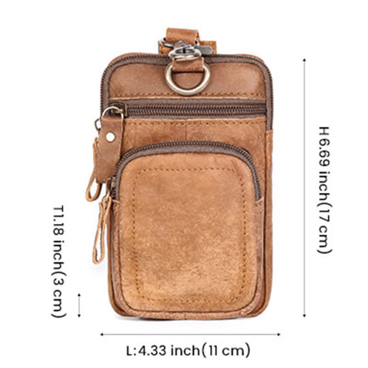 Borsa da cintura per il tempo libero, grande capienza, per il business e lo sport