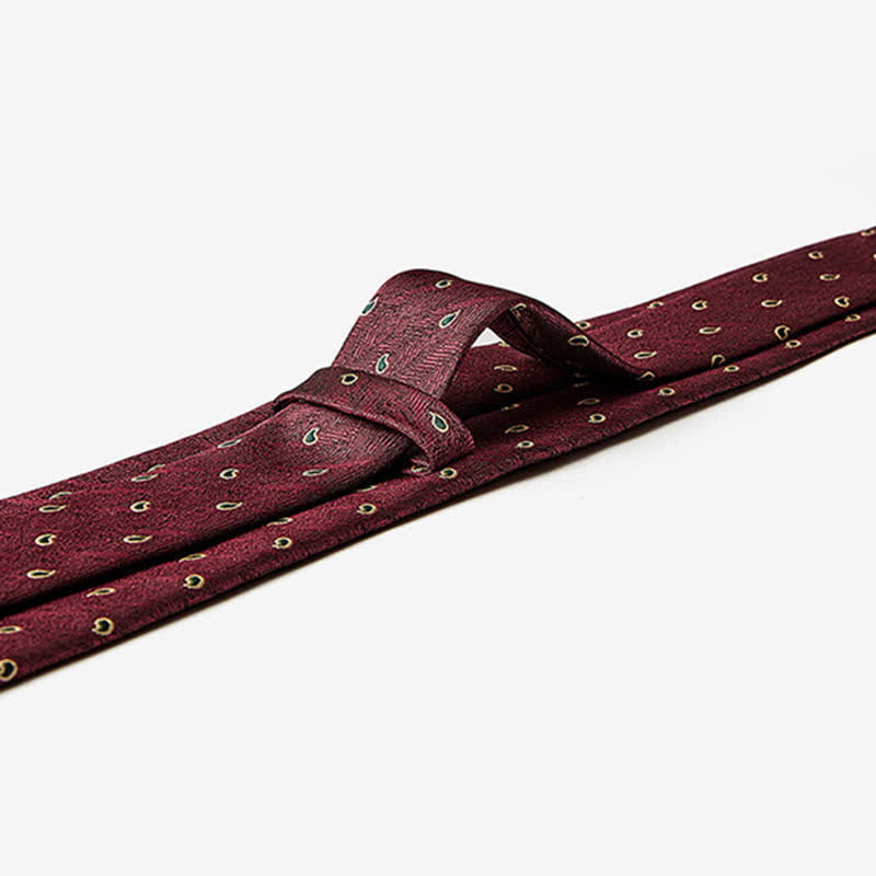 Cravatta da uomo di lusso con motivo micro paisley
