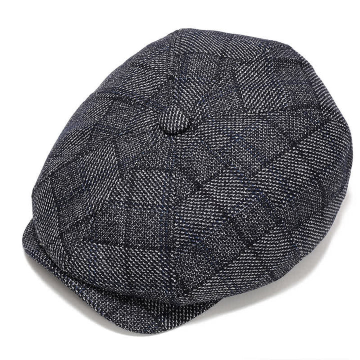 Classico berretto piatto da giornalaio con paraorecchie - Grigio blu - Regolabile (circa 22"-23 5/8") - image 15