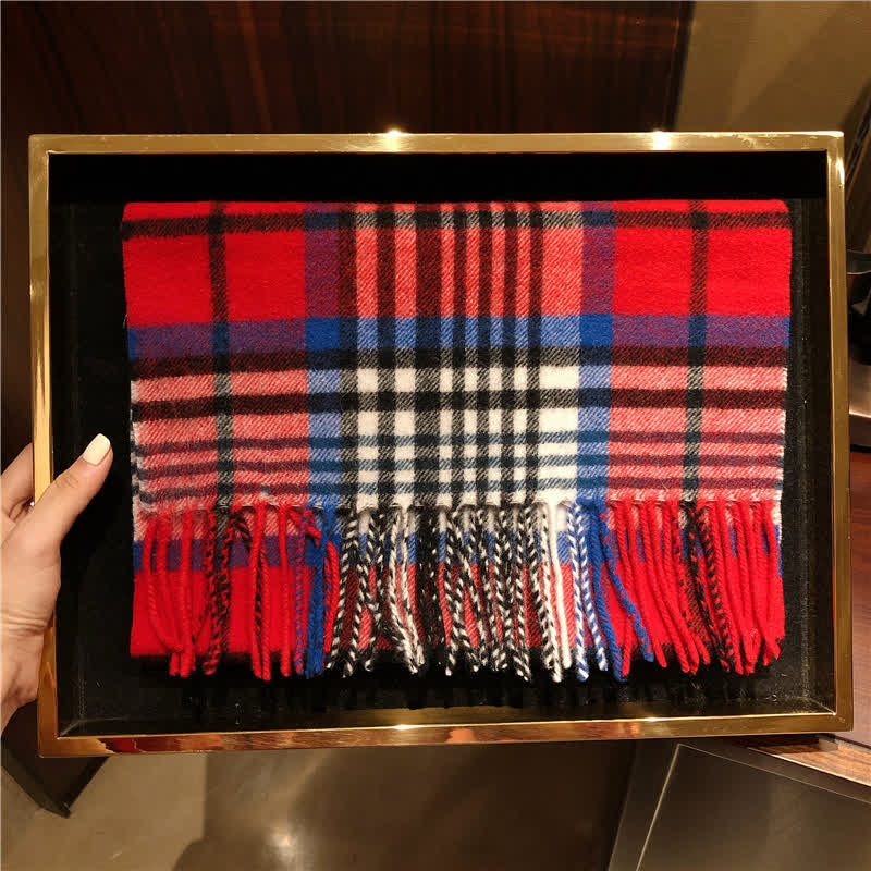 Sciarpa scozzese calda e grande in cashmere unisex di Edimburgo
