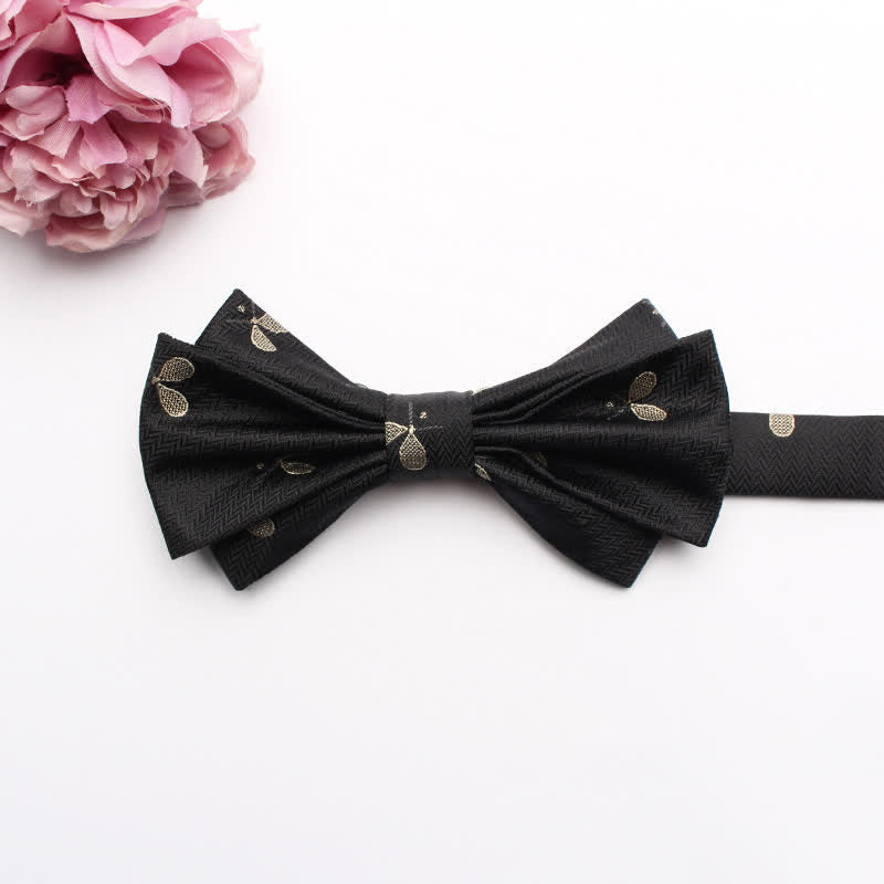 Papillon da uomo con motivo jacquard a fantasia