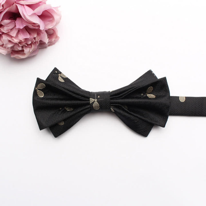 Papillon da uomo con motivo jacquard a fantasia