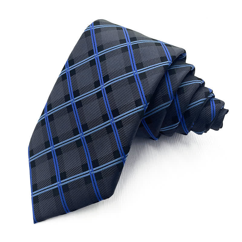 Cravatta da uomo elegante a quadri luminosi